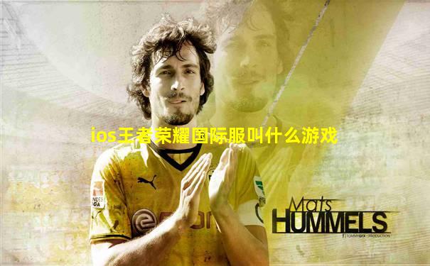 ios王者荣耀国际服叫什么游戏