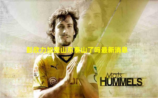彭欣力加盟山东泰山了吗最新消息